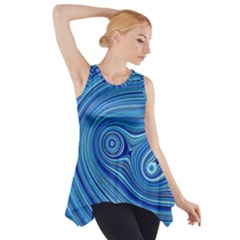 Electric Field Art Xxiii Side Drop Tank Tunic by okhismakingart