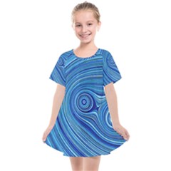 Electric Field Art Xxiii Kids  Smock Dress by okhismakingart