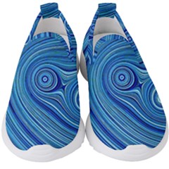 Electric Field Art Xxiii Kids  Slip On Sneakers by okhismakingart