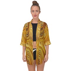 Electric Field Art Xxvi Open Front Chiffon Kimono by okhismakingart