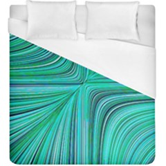 Electric Field Art Xxxi Duvet Cover (king Size) by okhismakingart