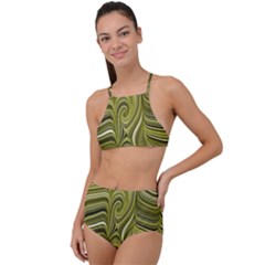 Electric Field Art Xxxiv High Waist Tankini Set by okhismakingart