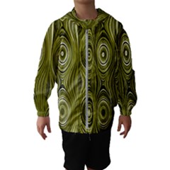 Electric Field Art Xxxv Kids  Hooded Windbreaker by okhismakingart