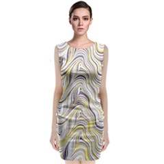 Electric Field Art Xxxvii Classic Sleeveless Midi Dress by okhismakingart