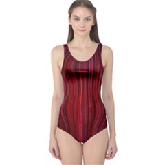 Electric Field Art Xli One Piece Swimsuit by okhismakingart