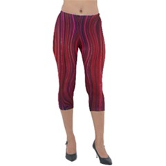 Electric Field Art Xli Lightweight Velour Capri Leggings  by okhismakingart