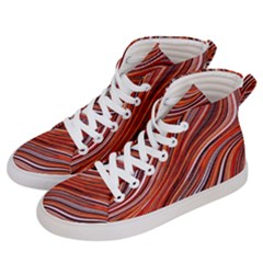 Electric Field Art Xliii Men s Hi-top Skate Sneakers by okhismakingart