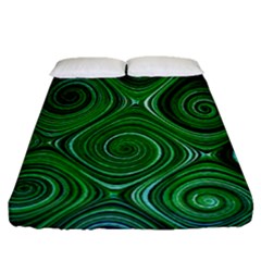 Electric Field Art Xliv Fitted Sheet (queen Size) by okhismakingart