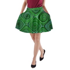 Electric Field Art Xliv A-line Pocket Skirt by okhismakingart