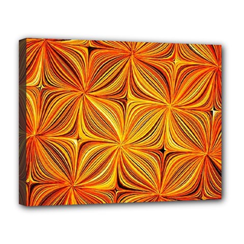 Electric Field Art XLV Canvas 14  x 11  (Stretched)