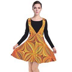 Electric Field Art XLV Plunge Pinafore Dress