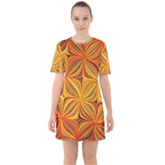 Electric Field Art XLV Sixties Short Sleeve Mini Dress