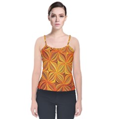 Electric Field Art XLV Velvet Spaghetti Strap Top