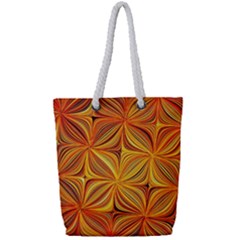 Electric Field Art XLV Full Print Rope Handle Tote (Small)