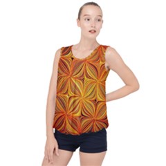 Electric Field Art XLV Bubble Hem Chiffon Tank Top