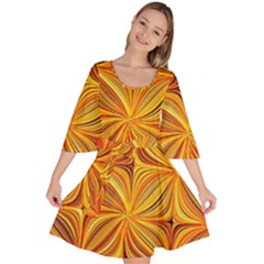 Electric Field Art XLV Velour Kimono Dress