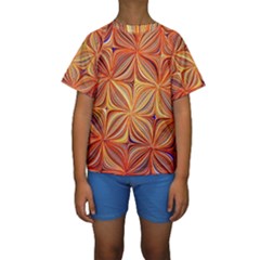 Electric Field Art Xlvi Kids  Short Sleeve Swimwear by okhismakingart