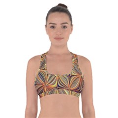 Electric Field Art Xlvii Cross Back Sports Bra by okhismakingart