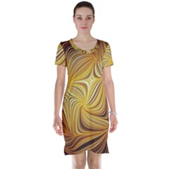 Electric Field Art L Short Sleeve Nightdress