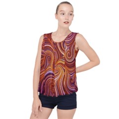 Electric Field Art Liii Bubble Hem Chiffon Tank Top by okhismakingart