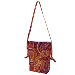Electric Field Art Liii Folding Shoulder Bag by okhismakingart