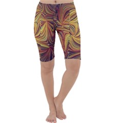 Electric Field Art Lvi Cropped Leggings  by okhismakingart