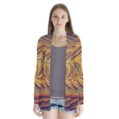 Electric Field Art Lvi Drape Collar Cardigan by okhismakingart