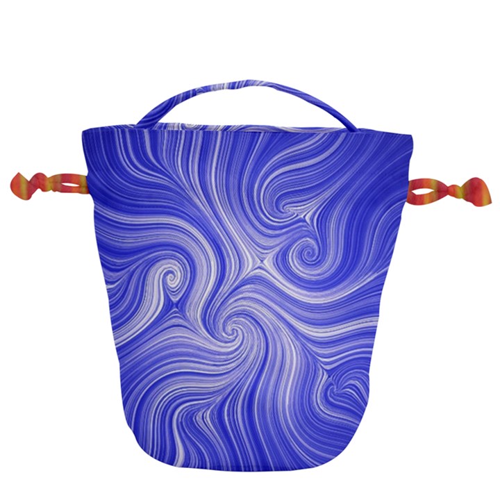 Electric Field Art LVII Drawstring Bucket Bag