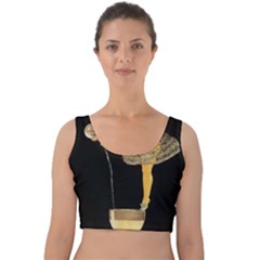 Pernis Champagne Velvet Crop Top by StarvingArtisan