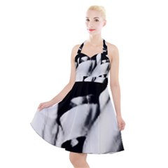 Pinup Girl Halter Party Swing Dress  by StarvingArtisan
