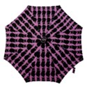 Cat Silouette Pattern Pink Hook Handle Umbrellas (Small) View1