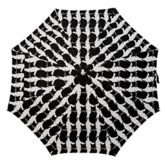 Cat Silouette Pattern Straight Umbrellas by snowwhitegirl