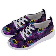 Peacock Feathers Purple Women s Lightweight Sports Shoes by snowwhitegirl