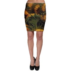 Bunch Of Sunflowers Bodycon Skirt by okhismakingart