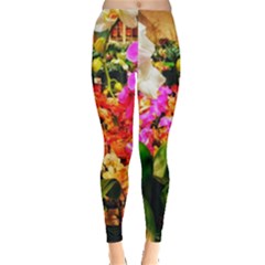 Orchids in the Market Leggings 