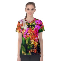 Orchids in the Market Women s Cotton Tee