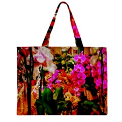 Orchids in the Market Zipper Mini Tote Bag