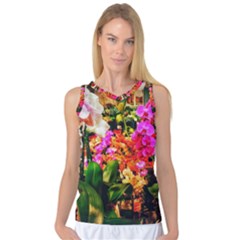 Orchids in the Market Women s Basketball Tank Top