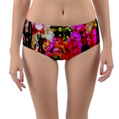 Orchids in the Market Reversible Mid-Waist Bikini Bottoms