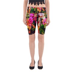 Orchids in the Market Yoga Cropped Leggings