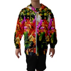 Orchids in the Market Kids  Hooded Windbreaker