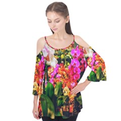 Orchids in the Market Flutter Tees