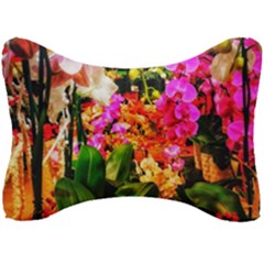 Orchids in the Market Seat Head Rest Cushion