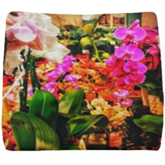 Orchids in the Market Seat Cushion