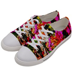 Orchids in the Market Women s Low Top Canvas Sneakers
