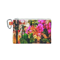 Orchids in the Market Canvas Cosmetic Bag (Small)