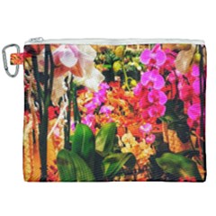 Orchids in the Market Canvas Cosmetic Bag (XXL)