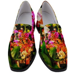 Orchids In The Market Women s Chunky Heel Loafers