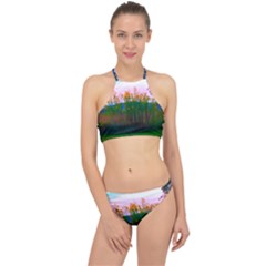 Field Of Goldenrod Racer Front Bikini Set by okhismakingart