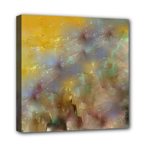 Abstract: Candle And Nail Polish Mini Canvas 8  X 8  (stretched) by okhismakingart